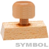 Wooden stamp without text plate - 25 mm, 7 lines